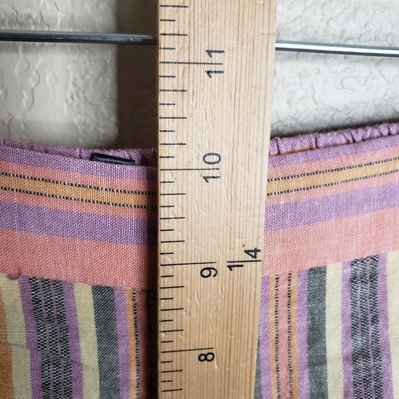 Drew Small Warm Stripe Linen Blend Split leg pants - Picture 6 of 9